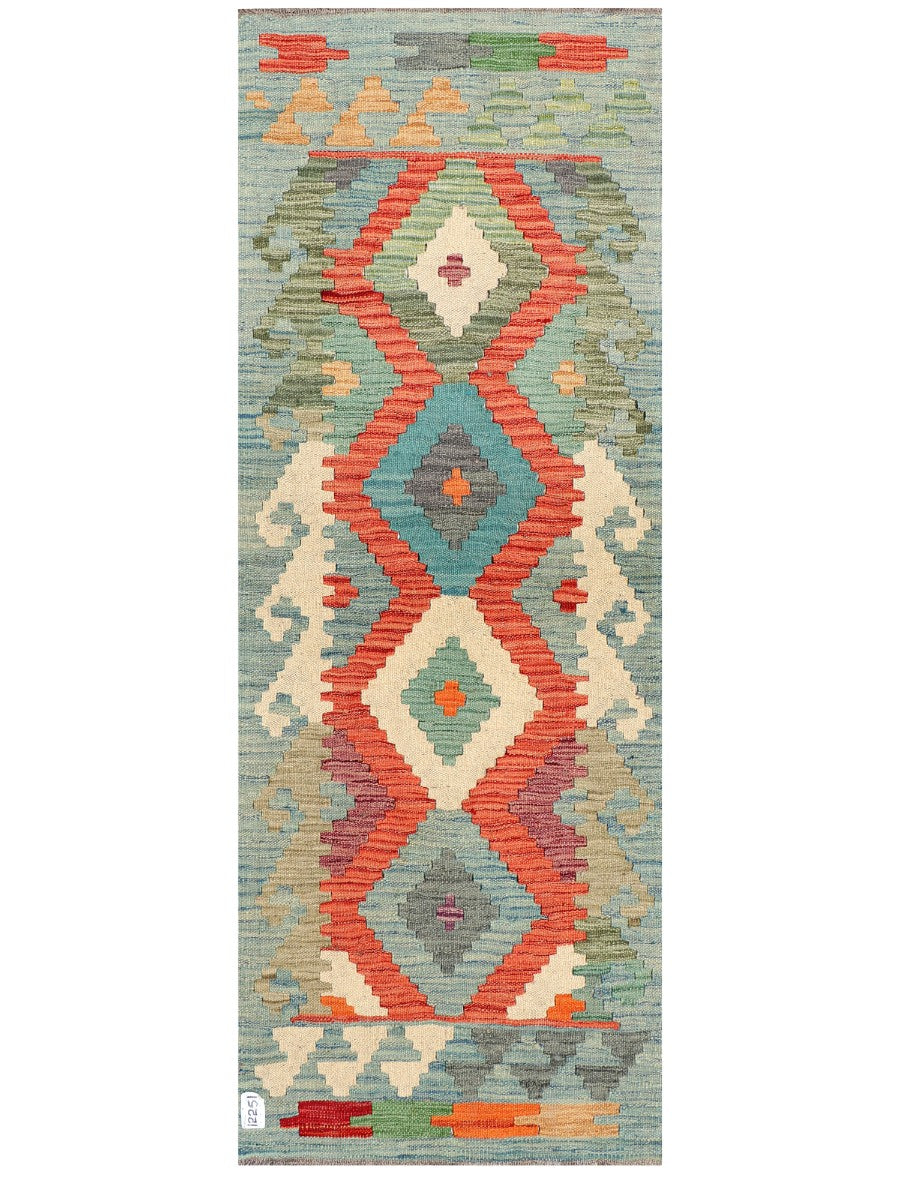 Maimana Afghanistan Kilim Rug - 167 x63 cm
