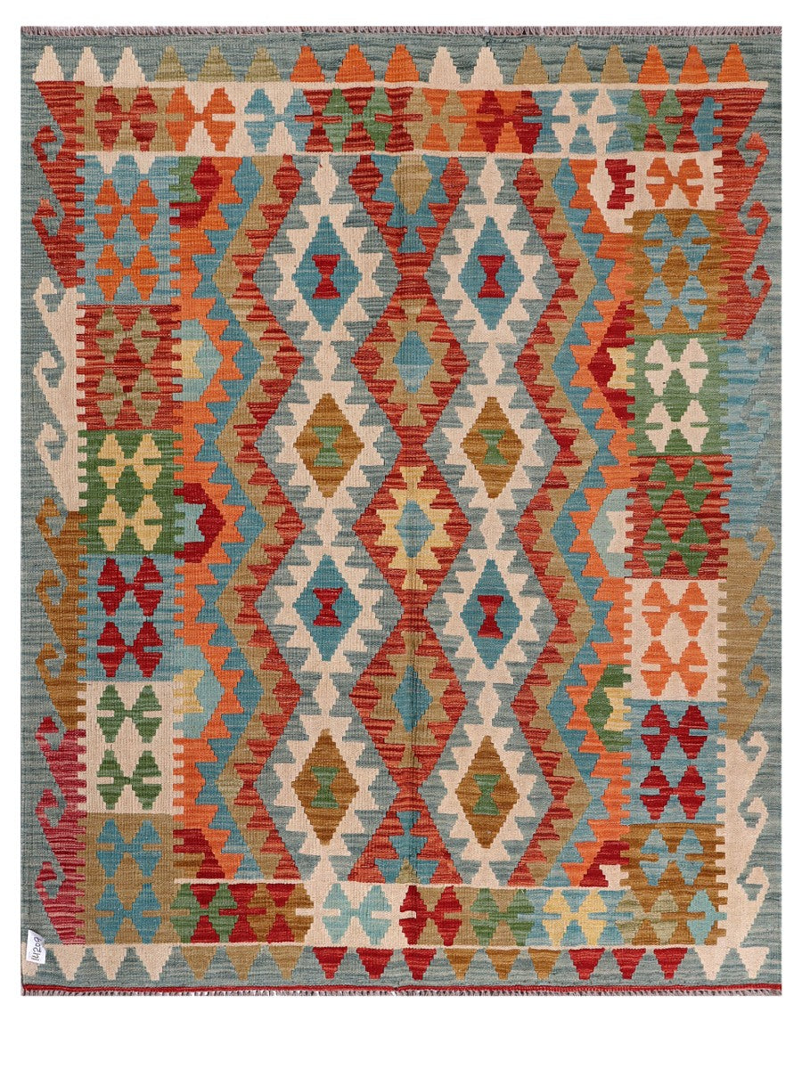 Maimana Afghanistan Kilim Rug - 195 x157 cm