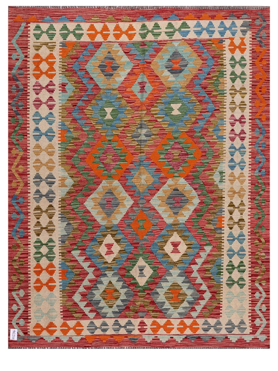 Maimana Afghanistan Kilim Rug - 194 x153 cm
