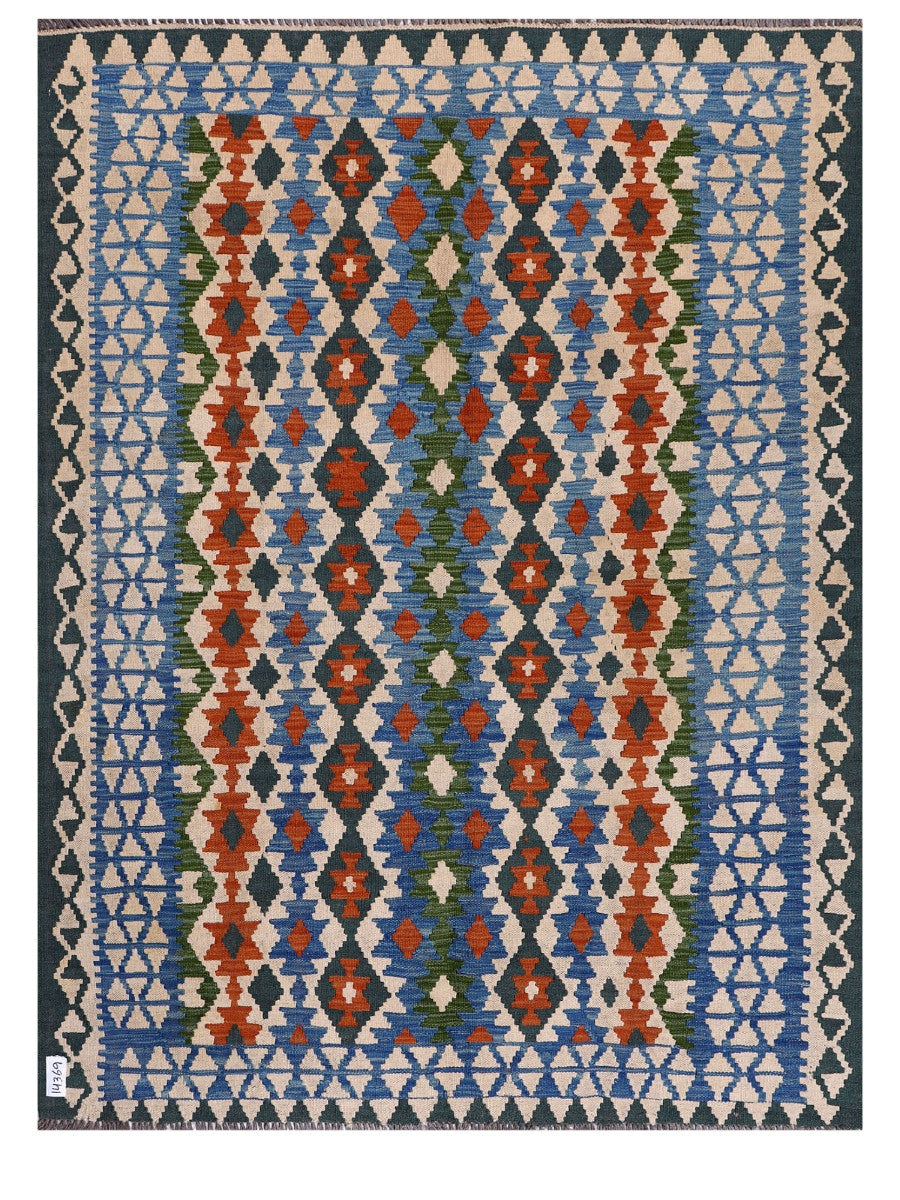 Maimana Afghanistan Kilim Rug - 201 x153 cm
