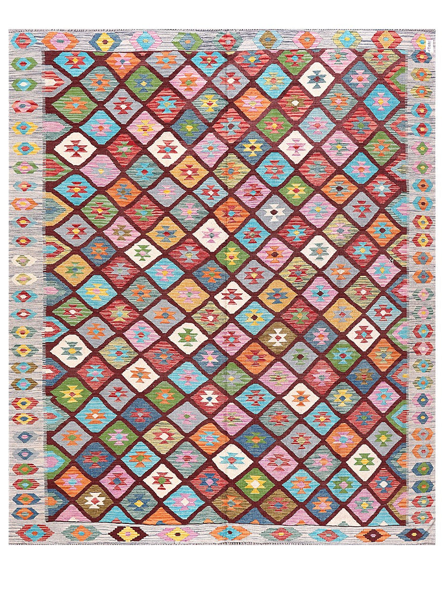 Maimana Afghanistan Kilim Rug - 293 x247 cm