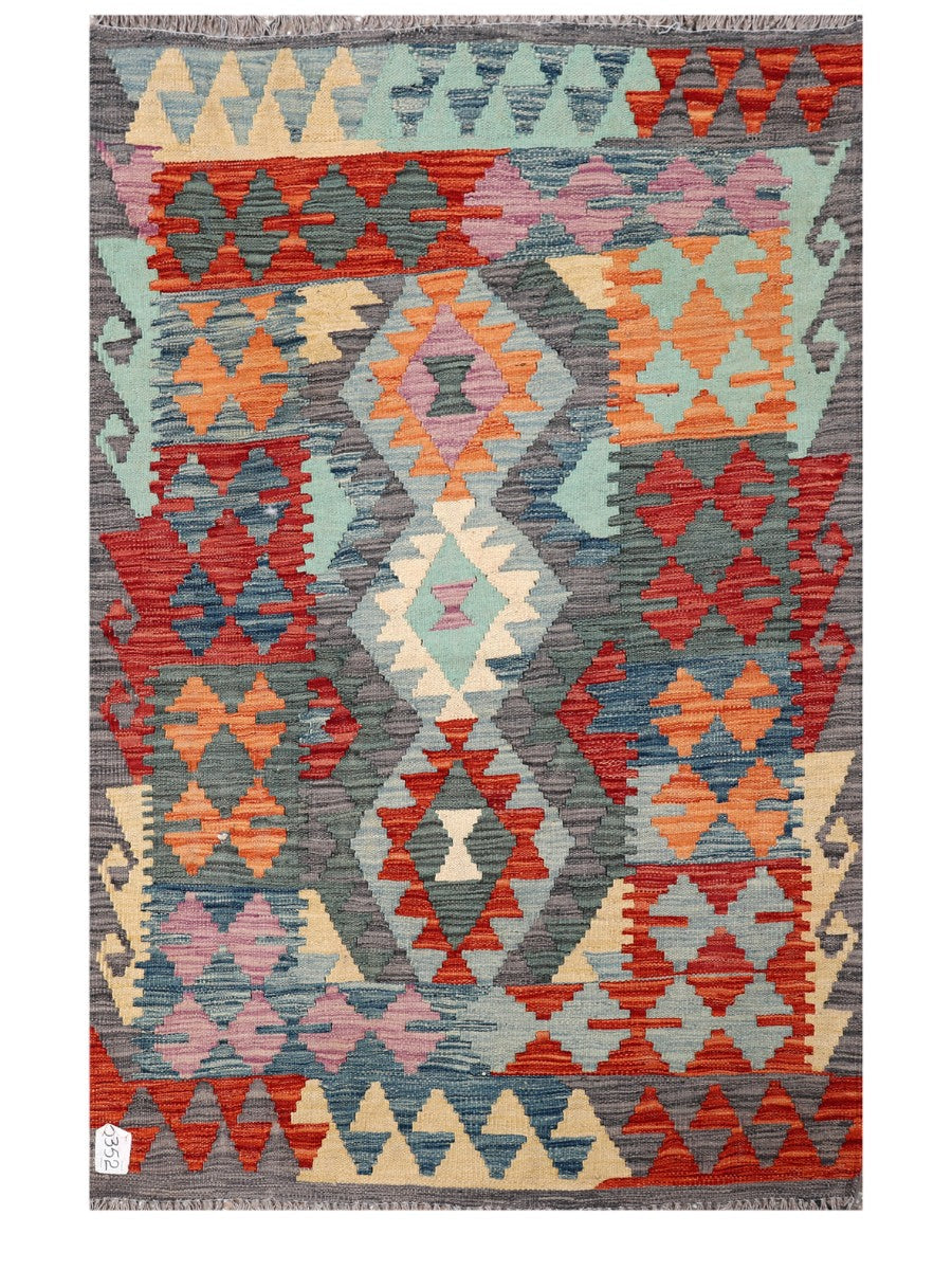 Maimana Afghanistan Kilim Rug - 153 x99 cm