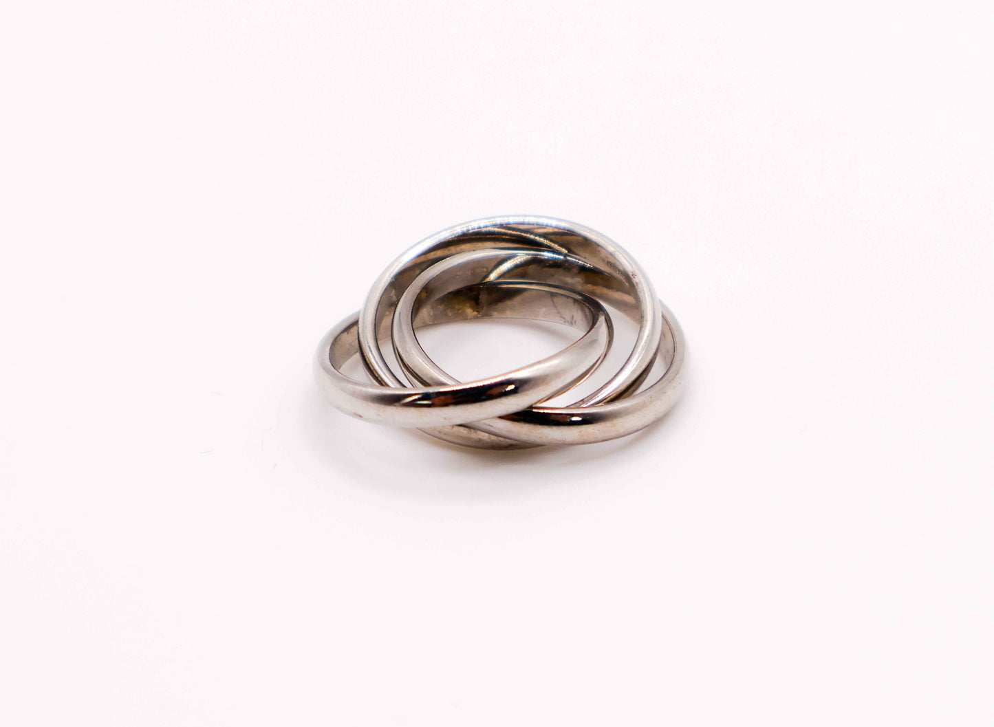 Trinity Silver Linked Ring Set - Elegance Redefined