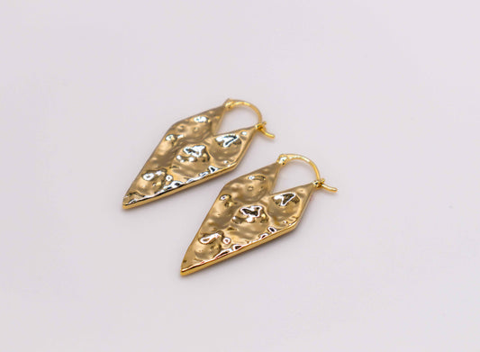 Gold Geometry Glam Earrings – Modern Gold Geometric Jewelry