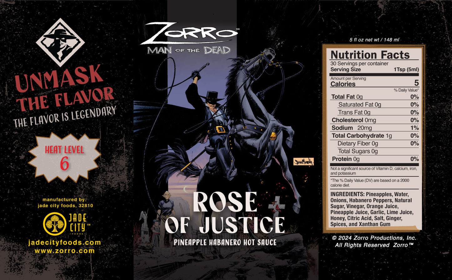 Rose of Justice : Pineapple Habanero Hot Sauce