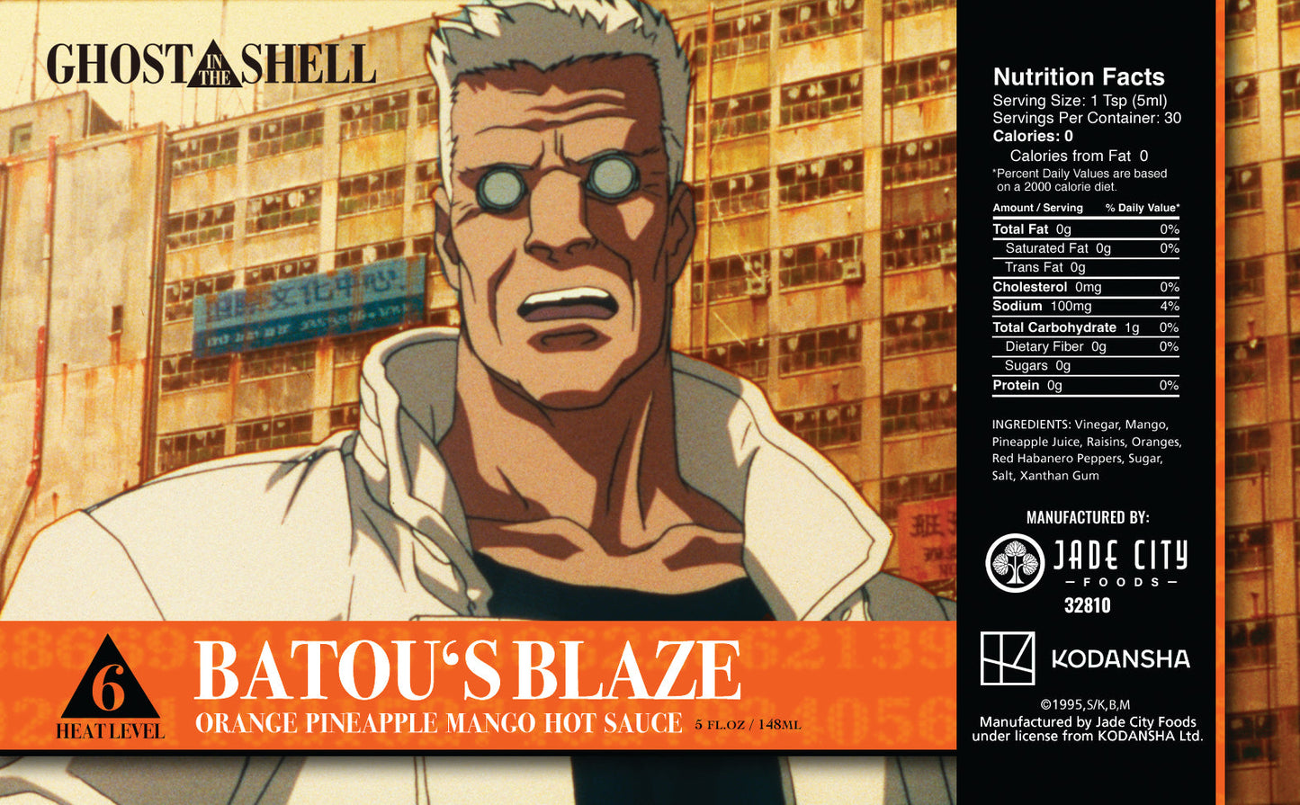 Batou's Blaze: Orange Pineapple Mango Hot Sauce