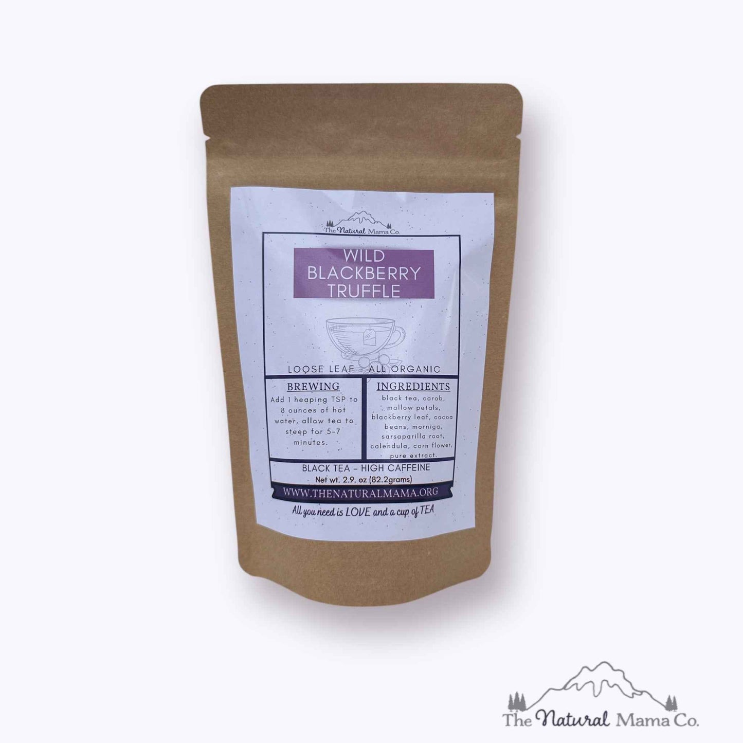 Wild blackberry truffle