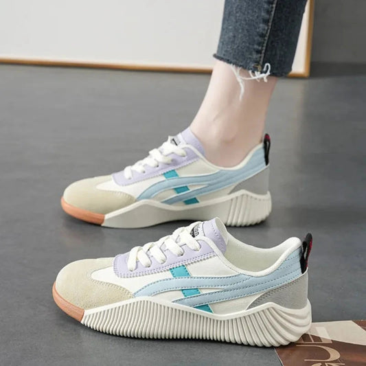 Crestar Women's Casual Shoes Fashion Breathable Mesh Athletic Shoes Outdoor Soft Bottom Sneakers Comfort Low-top Walking Shoes