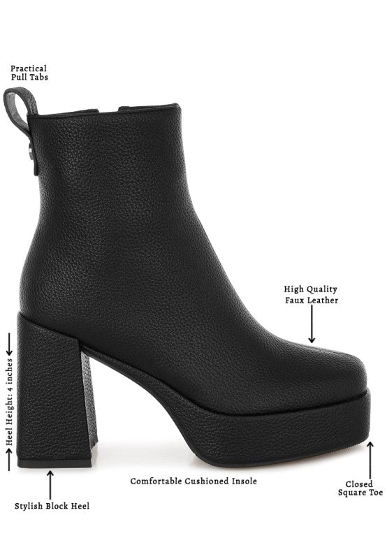 Poulin Faux Leather Chelsea Boots