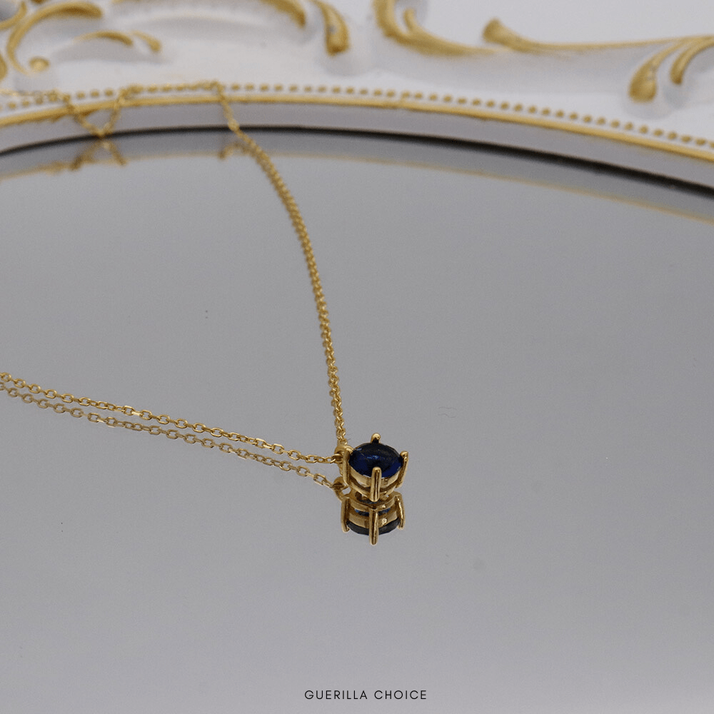 DACEY BLUE NECKLACE - Lolomo!