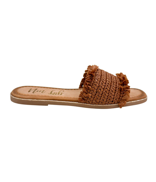 Juana Woven Sandals in Tan