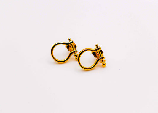 Golden Horseshoe Mini Earrings