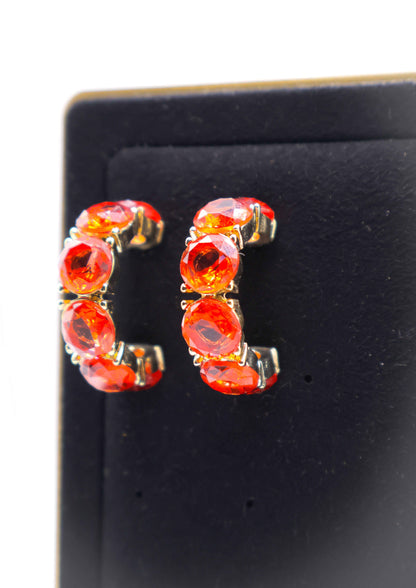 Crimson Elegance Earrings – Luxury Red Statement Earrings