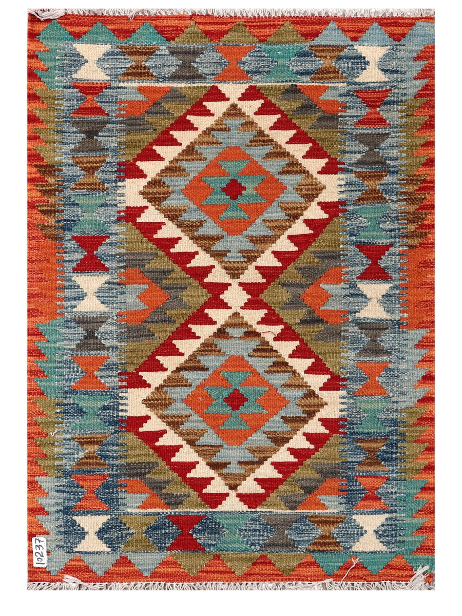 Maimana Afghanistan Kilim Rug - 117 x 82 cm