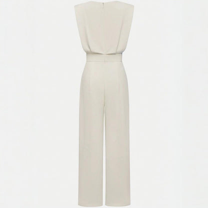 Women’s wide-leg short sleeve jumpsuit