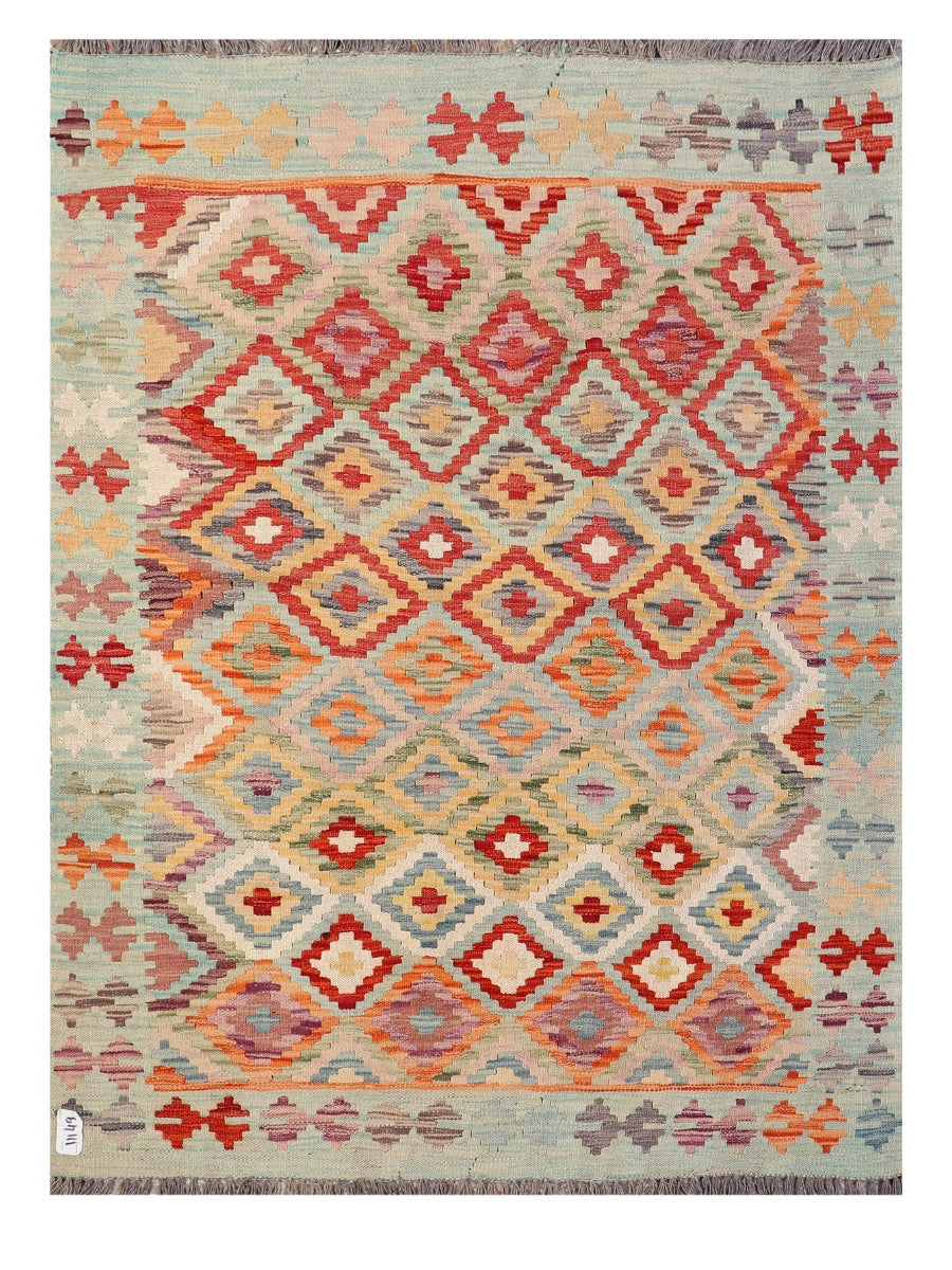 Maimana Afghanistan Kilim Rug - 164 x121 cm