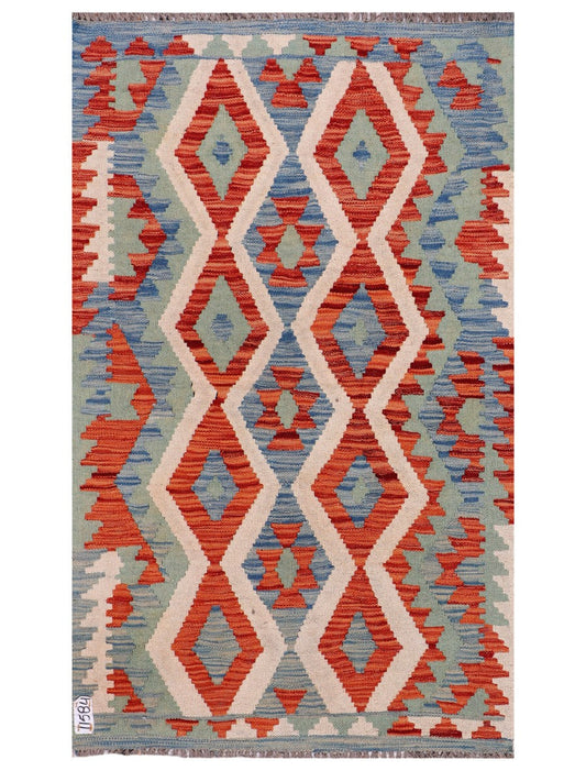 Maimana Afghanistan Kilim Rug - 130 x 83 cm