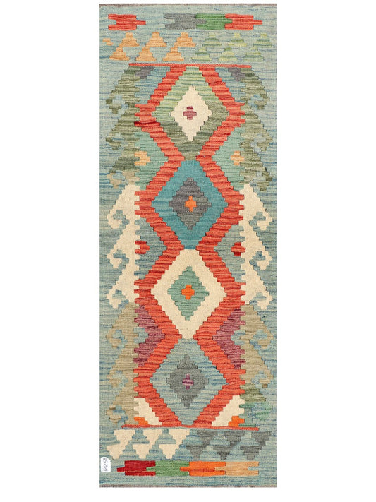 Maimana Afghanistan Kilim Rug - 167 x63 cm