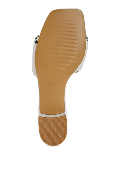 Poshta Saint Tropez Beaded Slip-On Heels