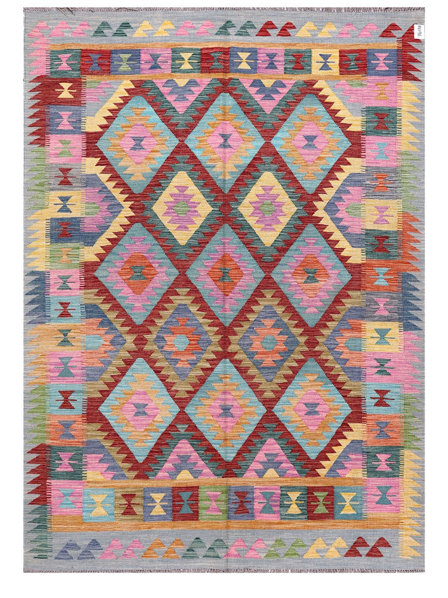 Maimana Afghanistan Kilim Rug - 244 x177 cm