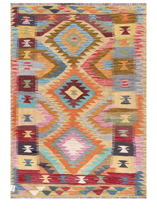 Maimana Afghanistan Kilim Rug - 184 x132 cm