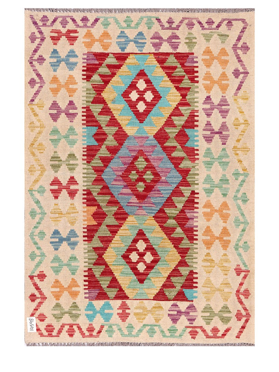 Maimana Afghanistan Kilim Rug - 154 x106 cm