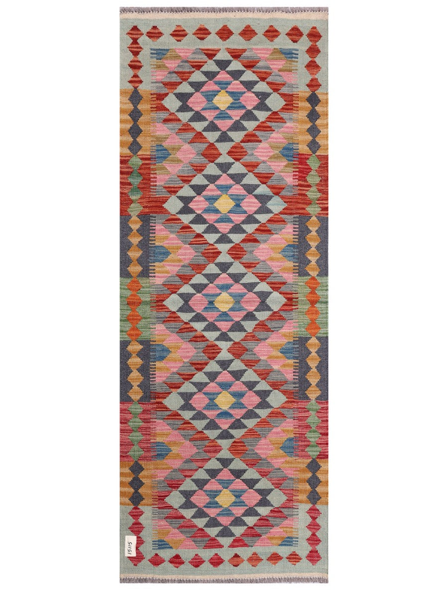 Maimana Afghanistan Kilim Rug - 196 x73 cm