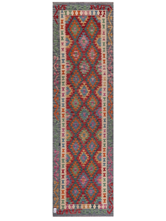 Maimana Afghanistan Kilim Runner - 295 x 85 cm