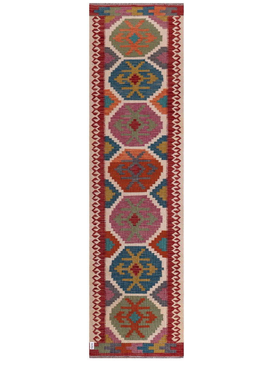 Maimana Afghanistan Kilim Runner - 294 x 80 cm
