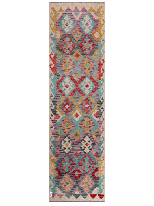 Maimana Afghanistan Kilim Runner - 290 x 84 cm