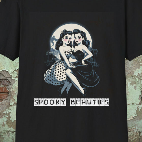 Spooky Beauties Pin-up Sweethearts | Vintage Aesthetic Tee