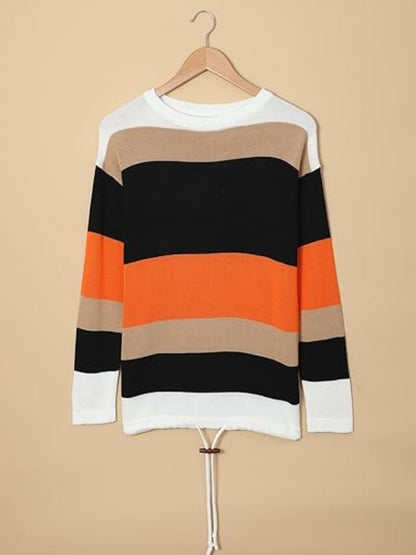 Women’s Striped Color Block Hoodie