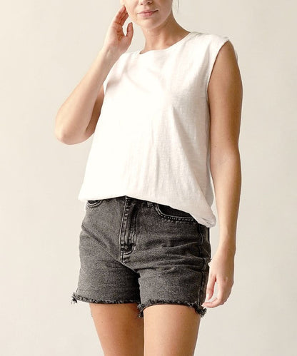 Fabina Cotton Slub Muscle Vintage Tank (New Style)