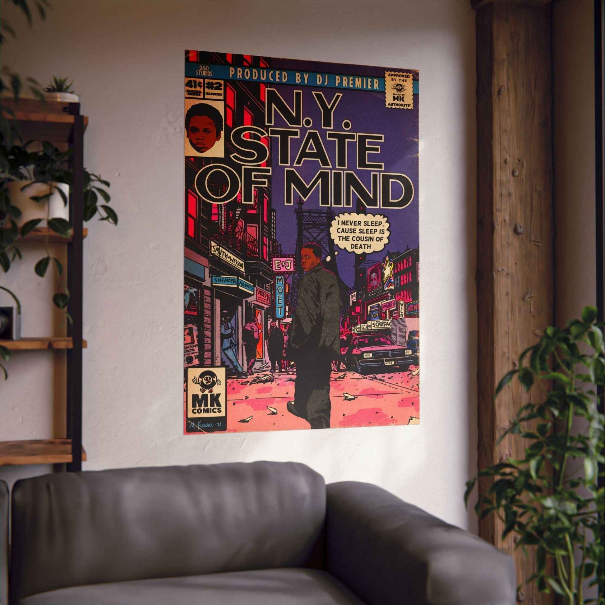 NY State Of Mind - Vertical Matte Poster