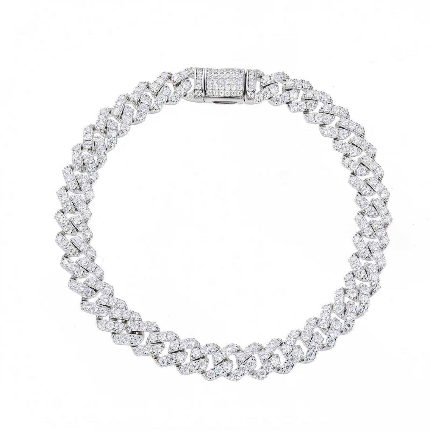 Maison de Lumière Bracelet - Moissanite Cuban Link Bracelet