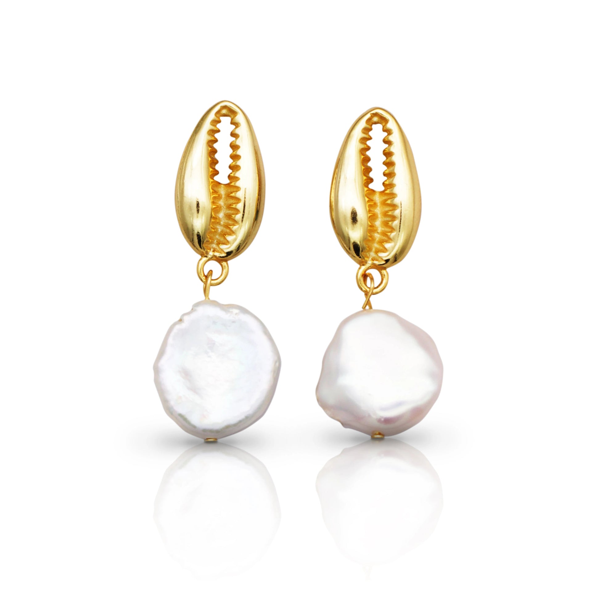 Coquille d'Or Earrings - Lolomo!