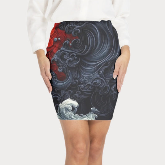 Brooklyn Republic™ Fire and Ice Bodycon Skirt