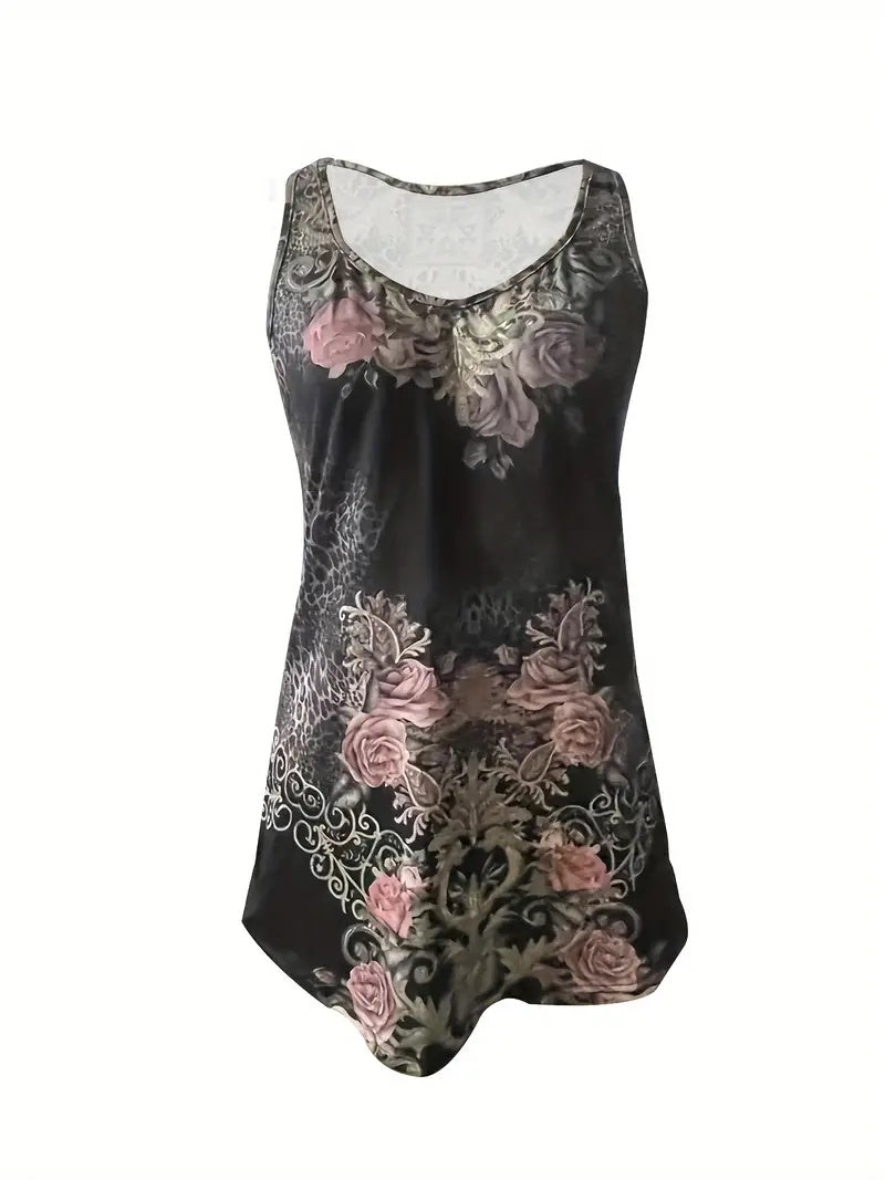 Floral Tank Top Women
