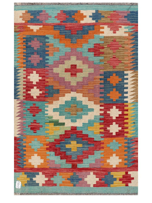 Maimana Afghanistan Kilim Rug - 155 x103 cm