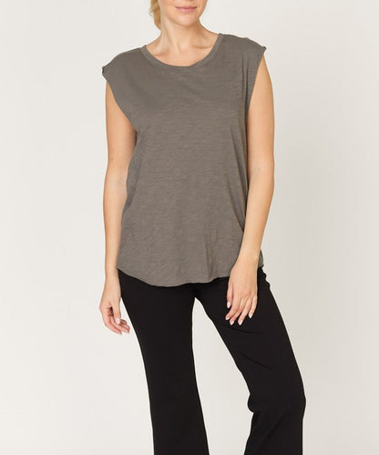 Fabina Cotton Slub Muscle Vintage Tank (New Style)