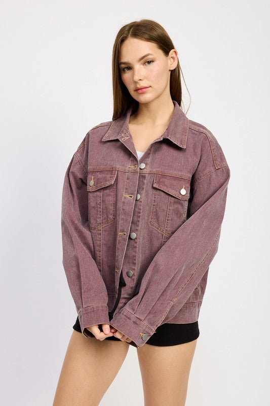 Emory Park Oversized Denim Shacket