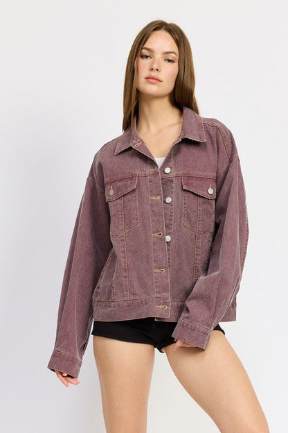 Emory Park Oversized Denim Shacket