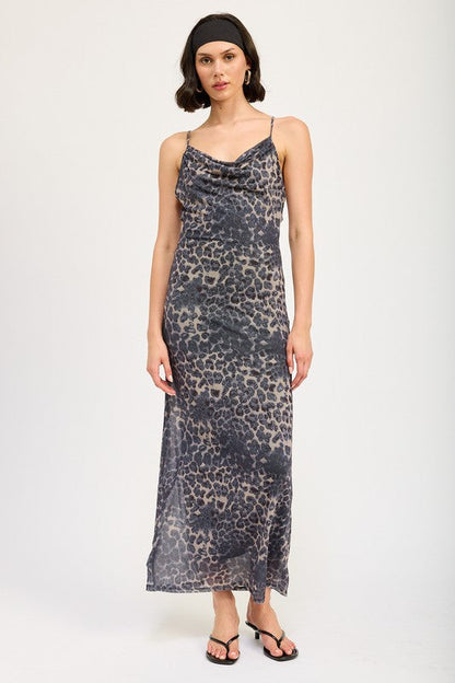 Emory Park Slight Cowl Maxi Dress with Open Back