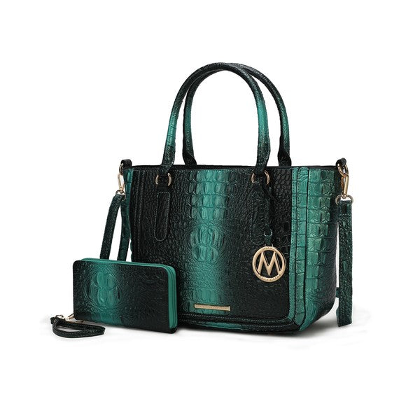 MKF Aphelia Croc-Embossed Handbag by Mia K.