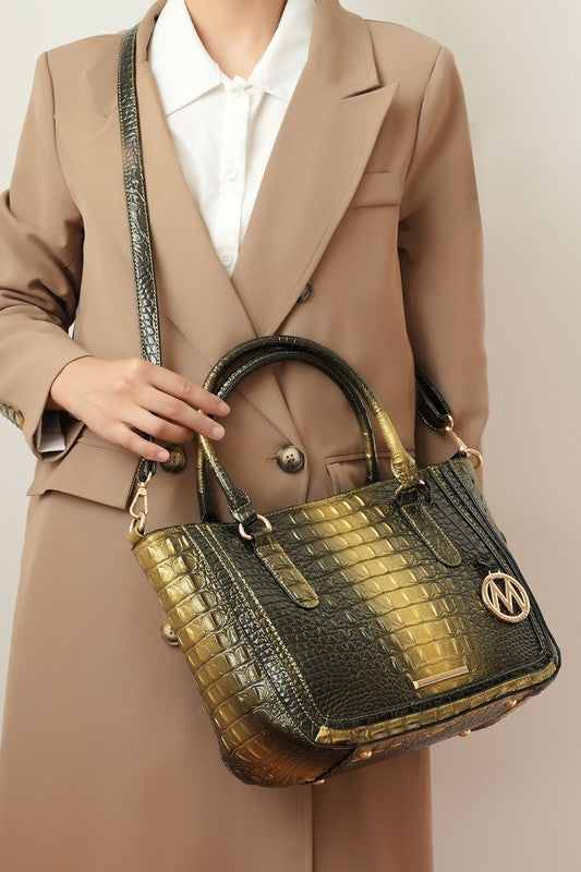 MKF Aphelia Croc-Embossed Handbag by Mia K.