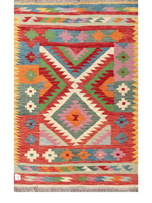Maimana Afghanistan Kilim Rug - 158 x102 cm