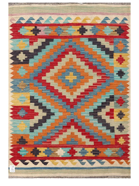 Maimana Afghanistan Kilim Rug - 146 x102 cm