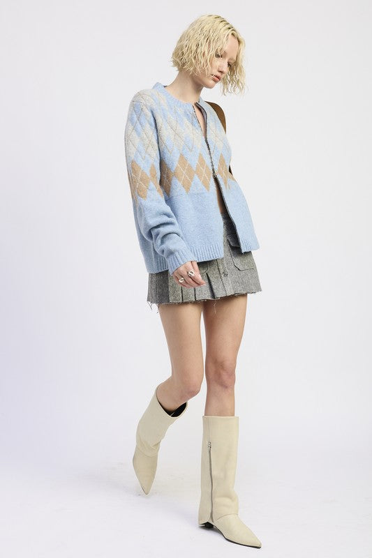 Emory Park Pleated Cargo Mini Skirt