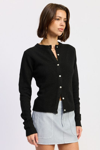 Emory Park Fitted Button Up Cardigan