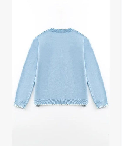 Miss Sparkling |Cherry Blossom Knit Sweater